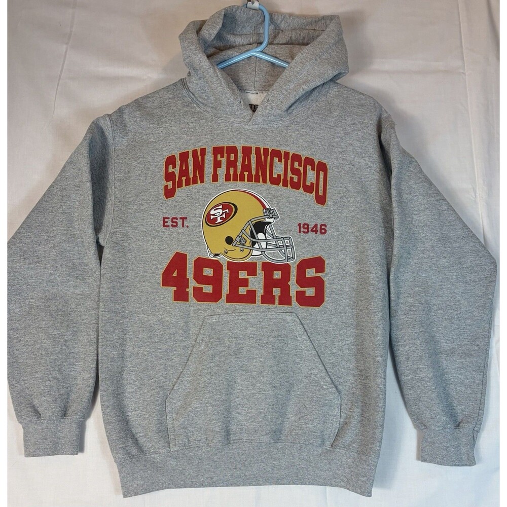 San Francisco 49ers Hoodie NFL Team Apparel L/S Grey Men’s Small